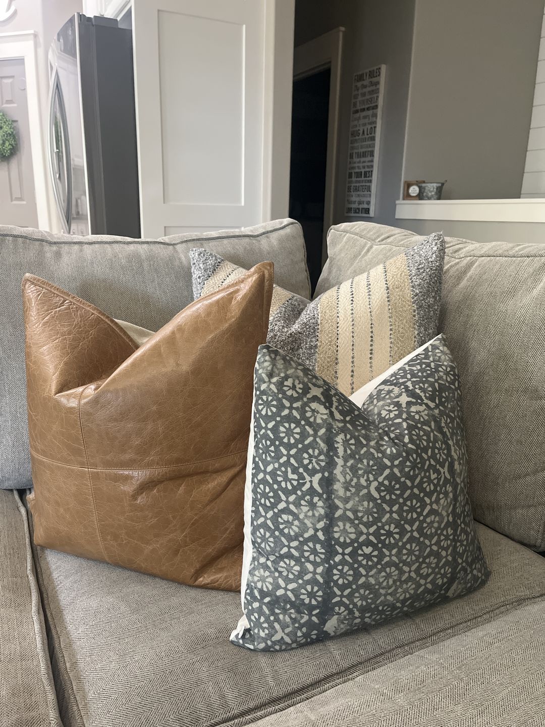 Customer photo review of Diamond Floral - 18" | 22"
