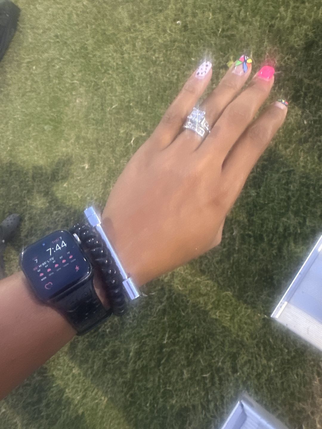 Customer photo review of Tabitha Stainless Steel Bar Bangle