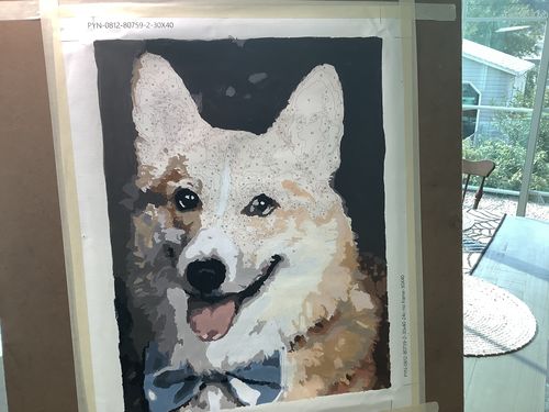 Customer photo review of Custom Paint By Numbers Kit - Upload Your Photo - Brush Set Included