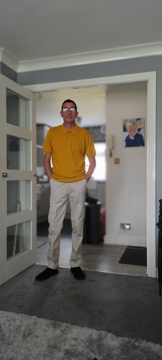 Customer photo review of Sta Prest Trousers - Stone