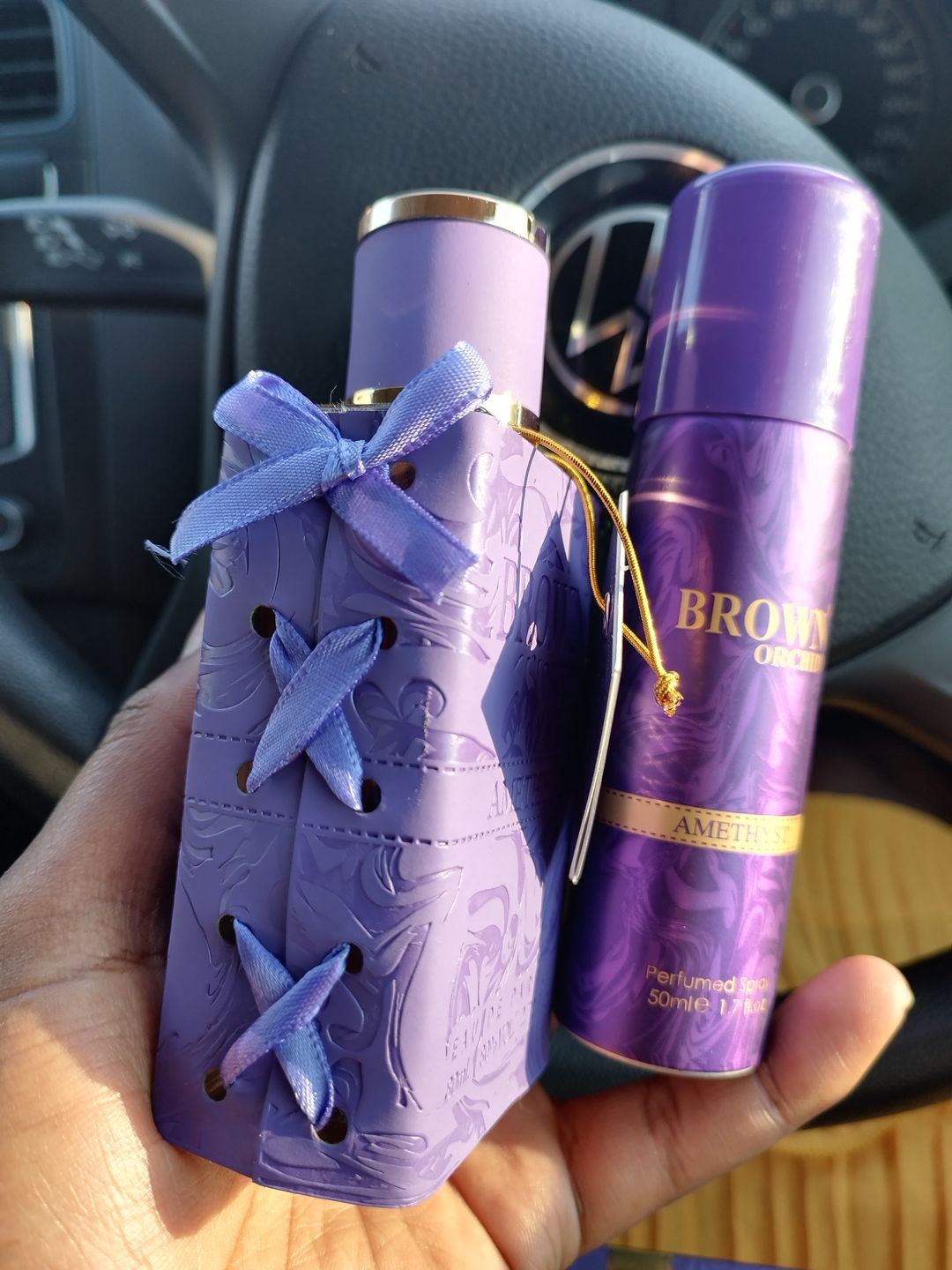 Customer photo review of Brown Orchid Amethyst