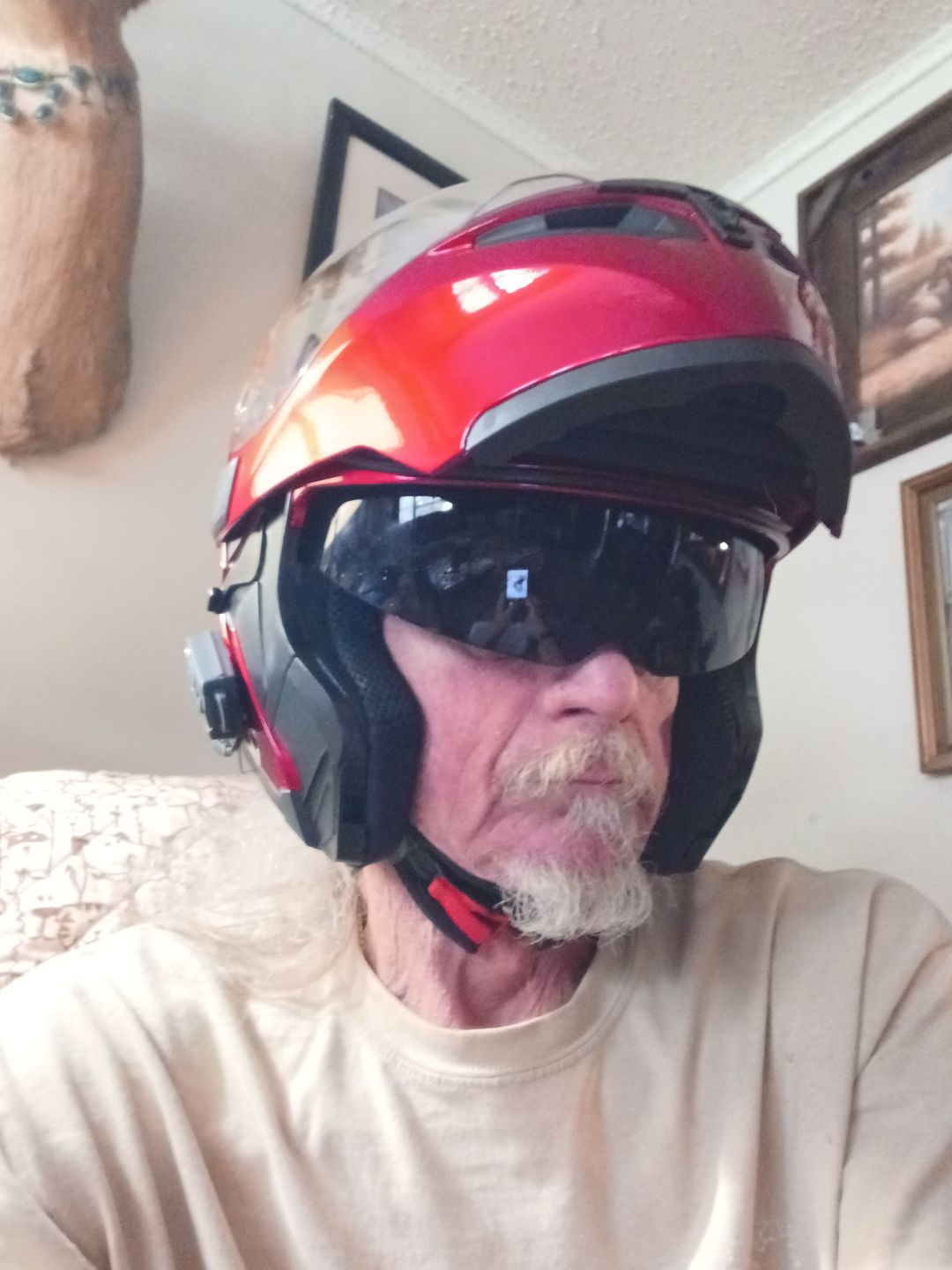 Customer photo review of R3 Modular Full Face Helmet - Bluetooth Headset