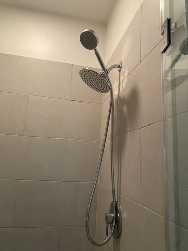 Customer photo review of 1-Spray Dual Shower Head Set