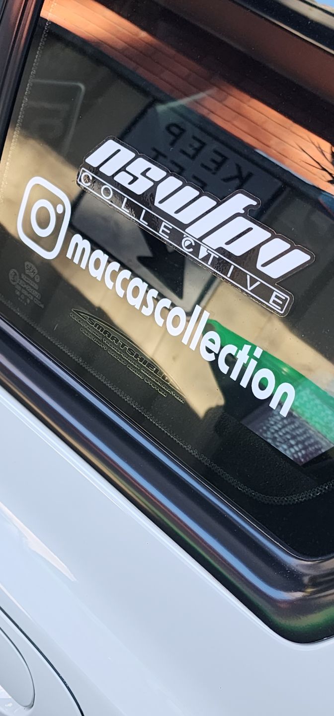 Customer photo review of Custom Instagram Name Sticker