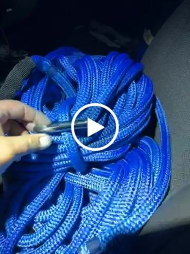 Customer video review of 1/2" (12mm) Arbo Space LDB (Coated Polyester Double Braid)
