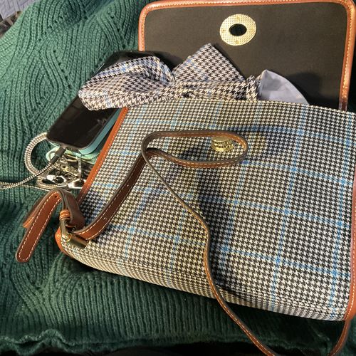 Customer photo review of Gladstone Clan Tartan Canvas Bag TS23
