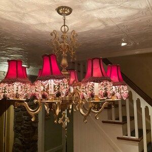 Customer photo review of MILAN 4 1/2" Two Tone Beaded Tassel Fringe Trim Pink / By The Yard