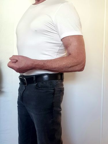 Customer photo review of Essential Bamboo T-Shirt - Brilliant White