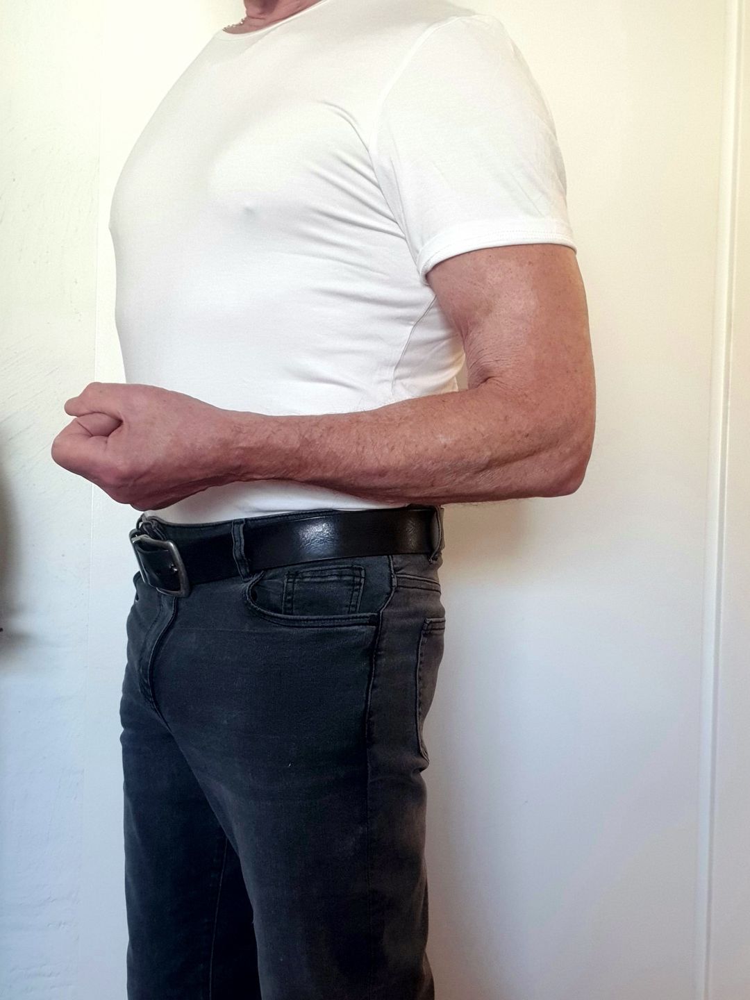 Customer photo review of Essential Bamboo T-Shirt - Brilliant White