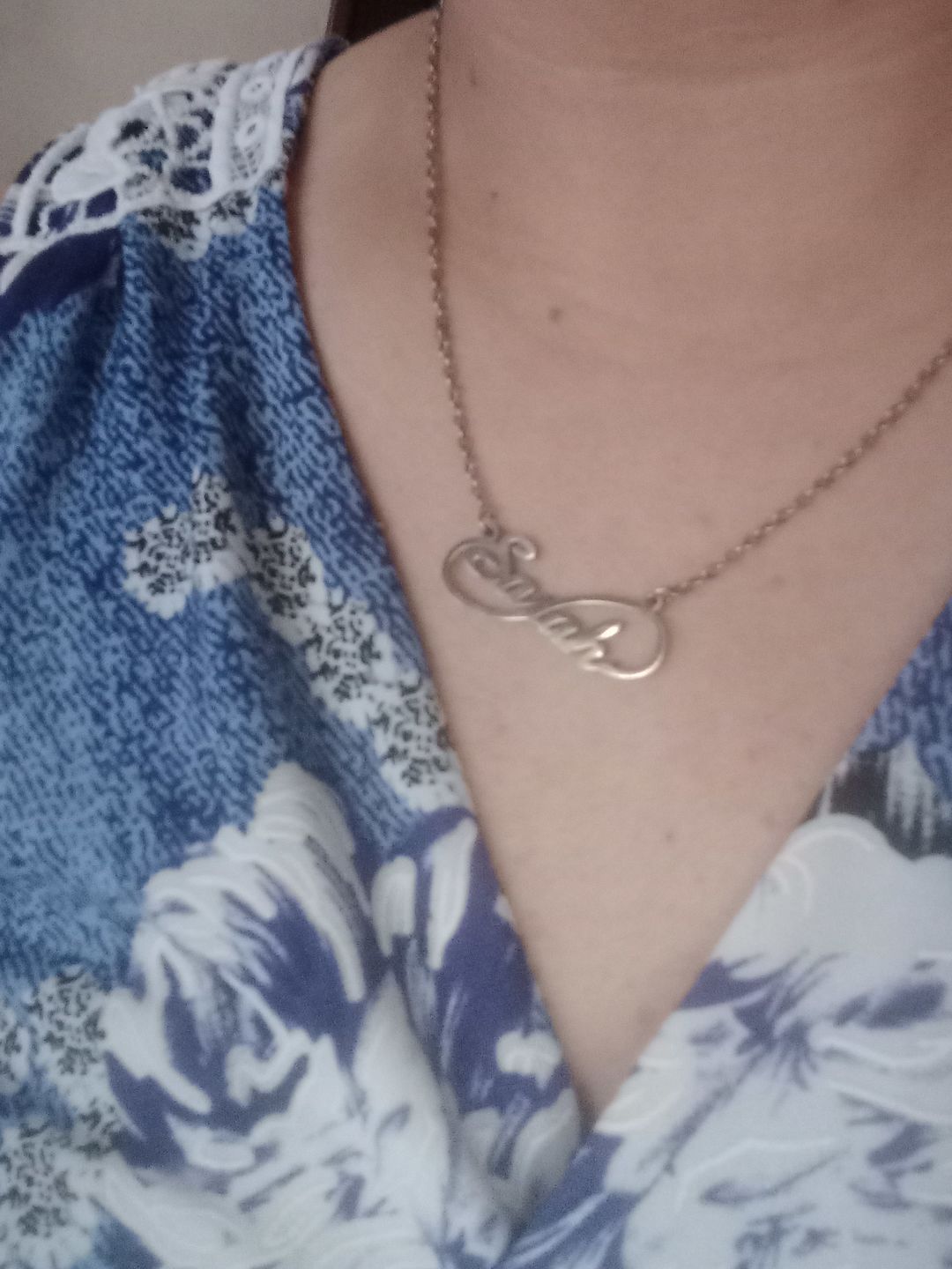 Customer photo review of Collier Prénom Infinité