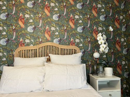 Customer photo review of Biscayne Rattan Bedhead Headboard SALE - ASK US FOR A DELIVERY QUOTE