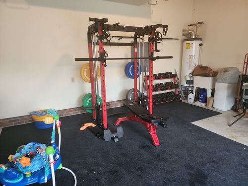 Customer photo review of Major Fitness Low Bounce Bumper Plates Olympic Weight Plates Set