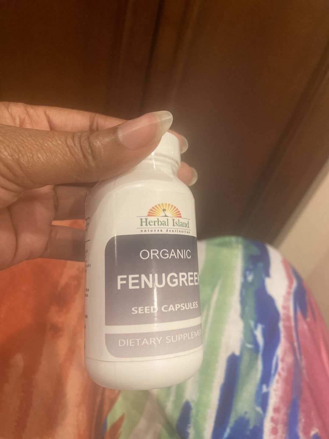 Customer photo review of Fenugreek Capsules (Full Hair)