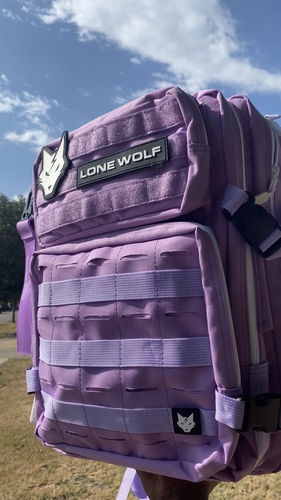 Customer photo review of Gen 3 Lavender 35L Backpack