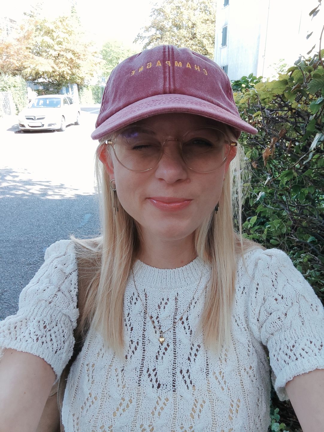 Customer photo review of The Champagne Vintage Hat