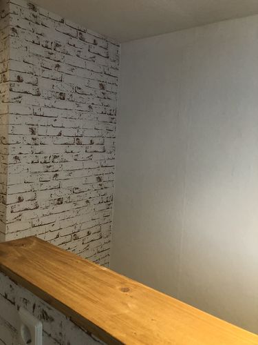 Customer photo review of Distressed Brick Wallpaper - Many Different Styles