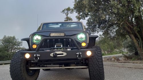 Customer photo review of Gladiator Vader Grille & RGB Halo Headlights Combo for 07-18 Wrangler JK