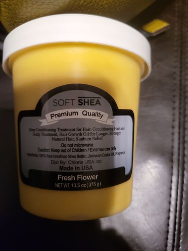 Customer photo review of SoShea Whipped Shea Butter - Fresh Flower 13.5 oz