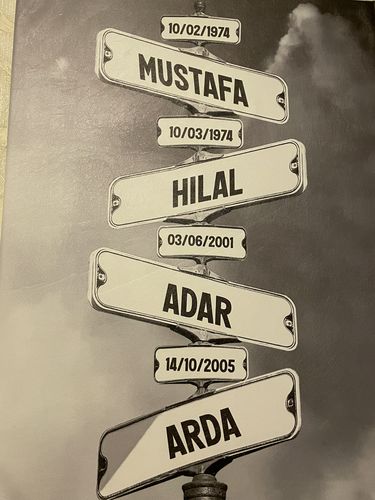 Customer photo review of ELİX™ Kişiye özel isimli kanvas tablo