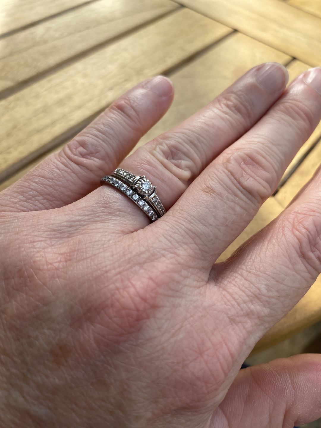 Customer photo review of Original 2mm Full Glitz Ring