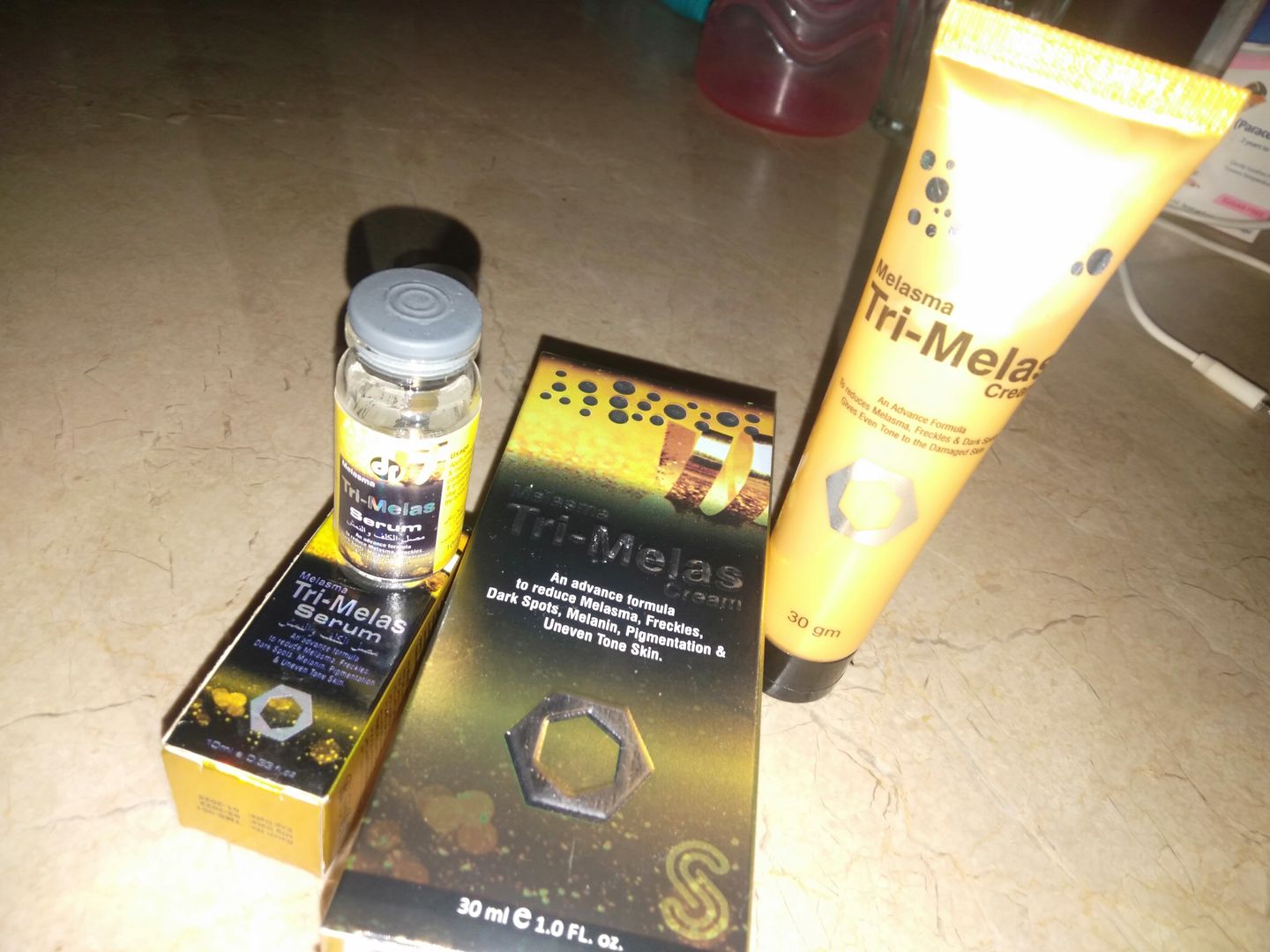 Customer photo review of Tri Melas Cream