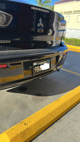 Customer photo review of 2011-2022 CALIFORNIA LICENSE PLATE DMV.CA.GOV - BLACK WITH WHITE TEXT 6"x12" (156.5mm x 305mm)