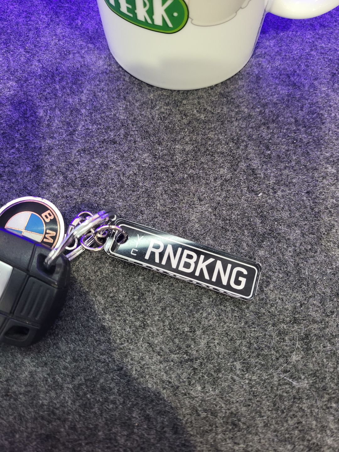 Customer photo review of VIC Mix Licence Plate Custom Keychain