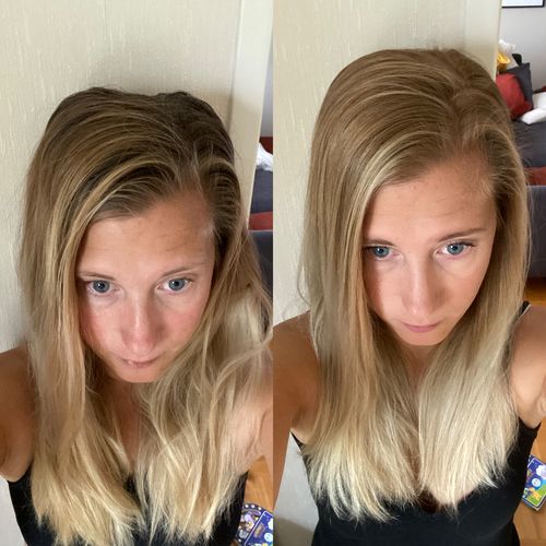 Customer photo review of LA Sunkissed Touch Up Color