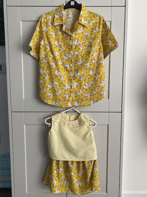 Customer photo review of Yellow and White Rubber Ducks Polycotton Fabric