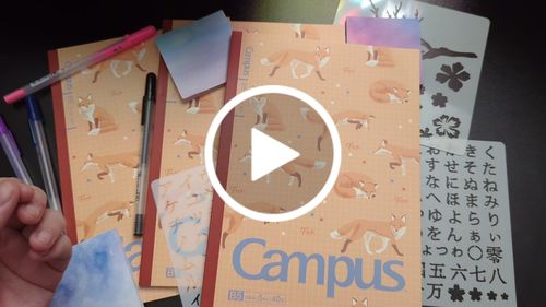 Customer video review of KOKUYO Campus Notebook - Semi B5 - Grid - Fluffy Animals