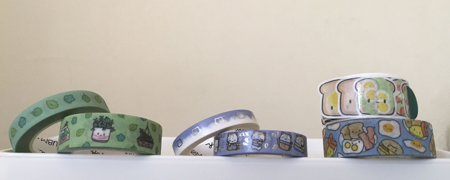 Customer photo review of Cozy Cat Washi Tape (Set of 2)