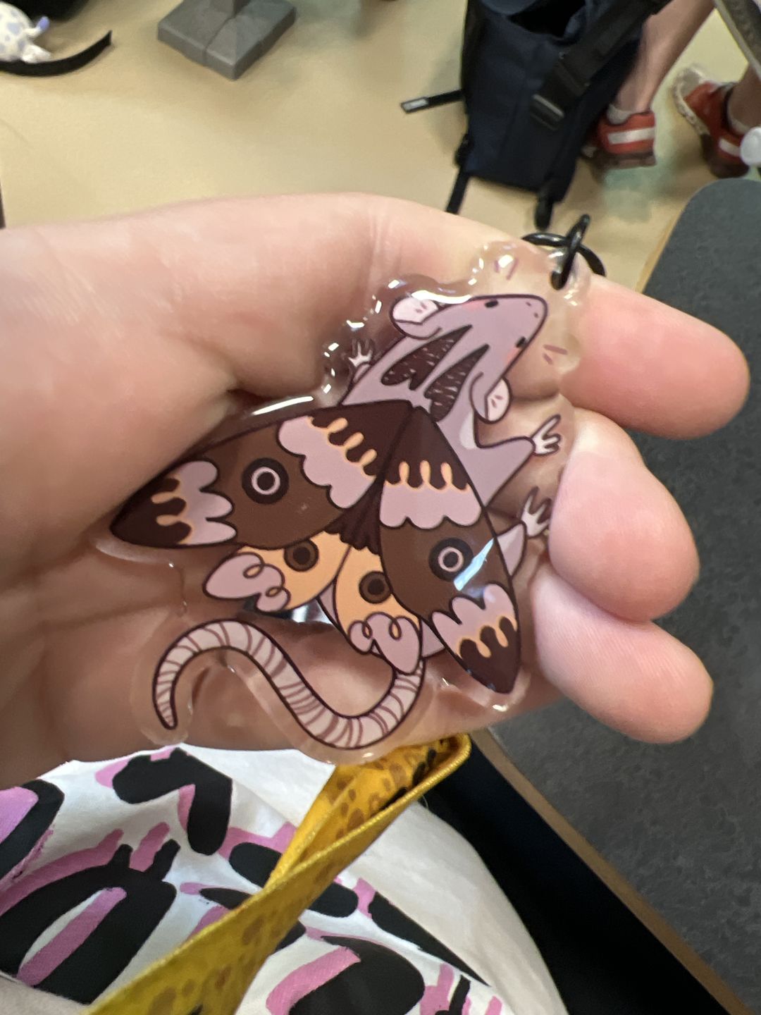 Customer photo review of Mothrat Keychain