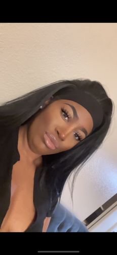 Customer photo review of Mane Concept Synthetic Headband Wig 30 - COZY GIRL 1