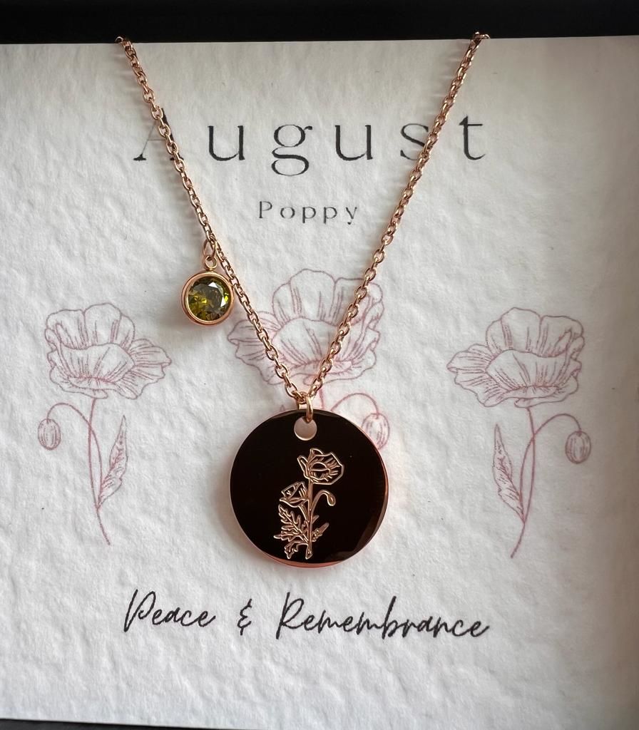 Customer photo review of Birth Month Pendant