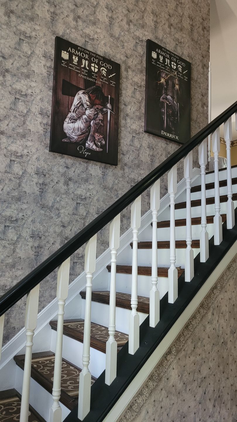 Customer photo review of Personalized Woman Warrior of God Put On The Full Armor of God Ephesians 6:10 Canvas Prints