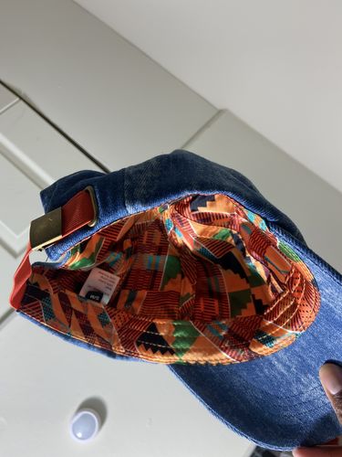 Customer photo review of Denim Classic Satin Lined Dad Hat