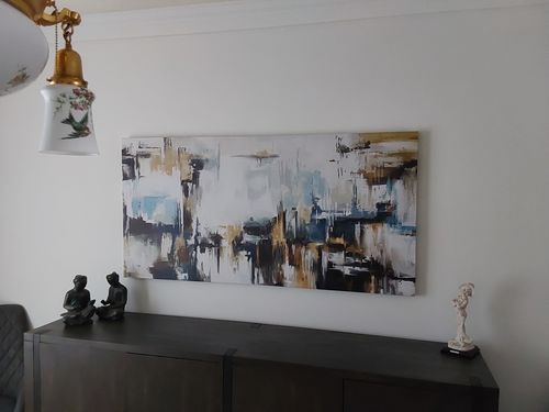 Customer photo review of 'Abstract Highland' Framed Canvas