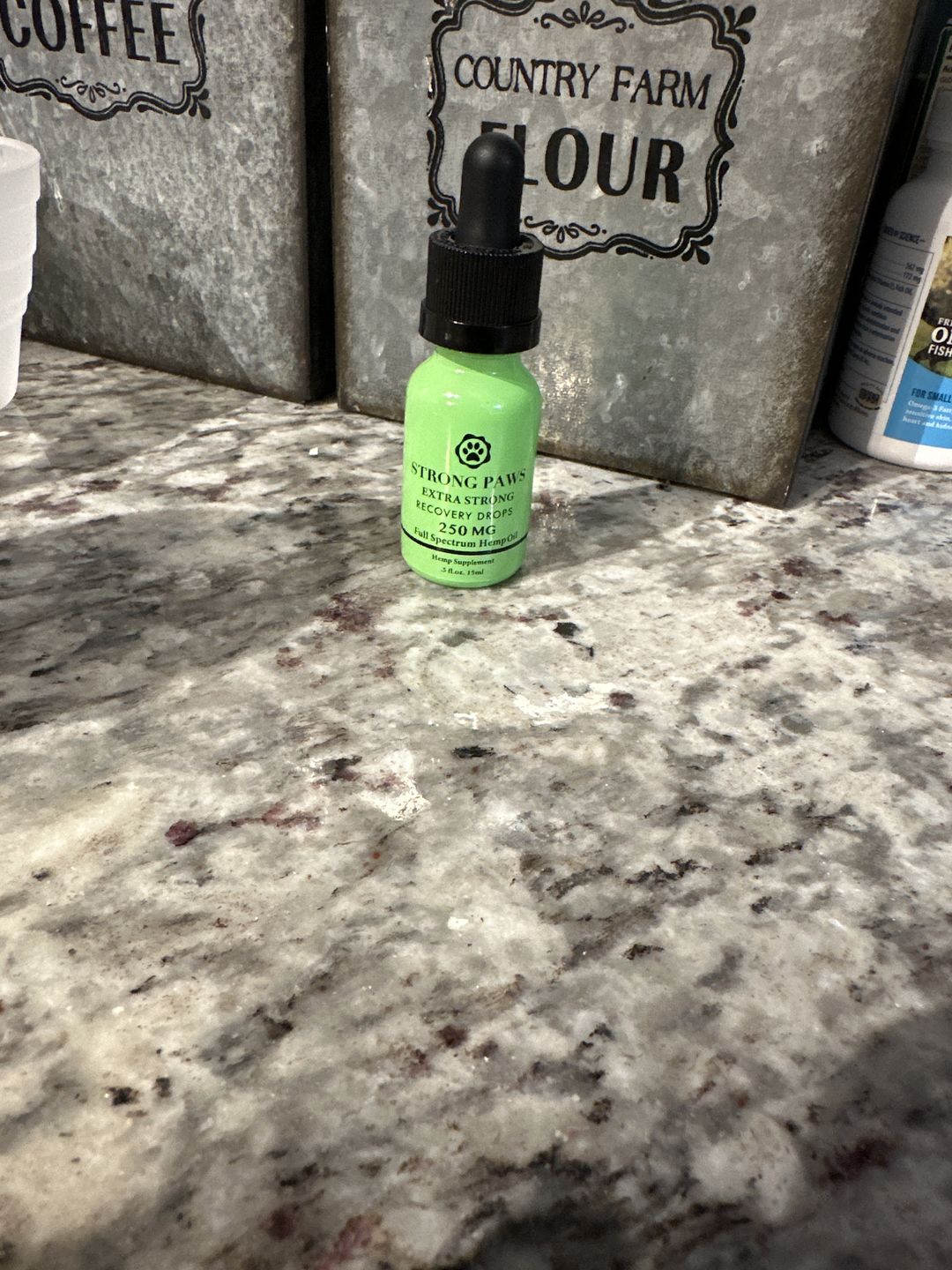Customer photo review of Strong Paws Recovery Drops - 250mg