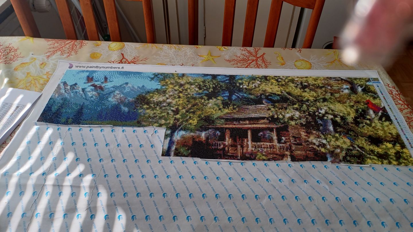Customer photo review of Timanttimaalaus omalla kuvalla