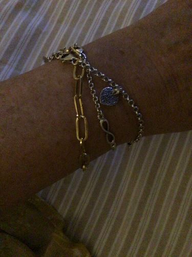 Customer photo review of Paperlink Eternity Bracelet
