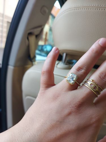 Customer photo review of Big Shine Ring | 18K vergoldet
