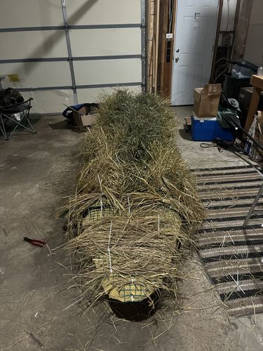 Customer photo review of Hunting Blind Raffia Grass (Pack)