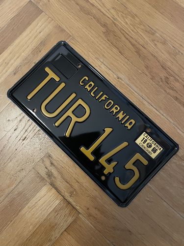 Customer photo review of 1963 CALIFORNIA LICENSE PLATE 6"x12" (156.5mm x 305mm)