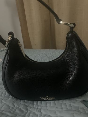 Customer photo review of Kate Spade Leila KA804 Pebbled Leather Shoulder Bag In Black