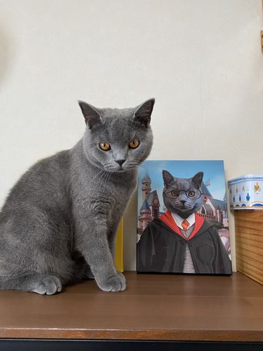 Customer photo review of ハリーポッター オーダーメイド ペット似顔絵