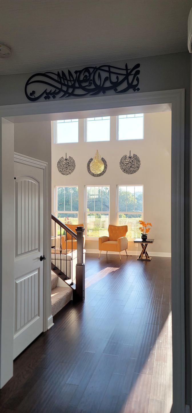 Customer photo review of Dua for Barakah Ya Allah Bless Our Home Metal Islamic Wall Art
