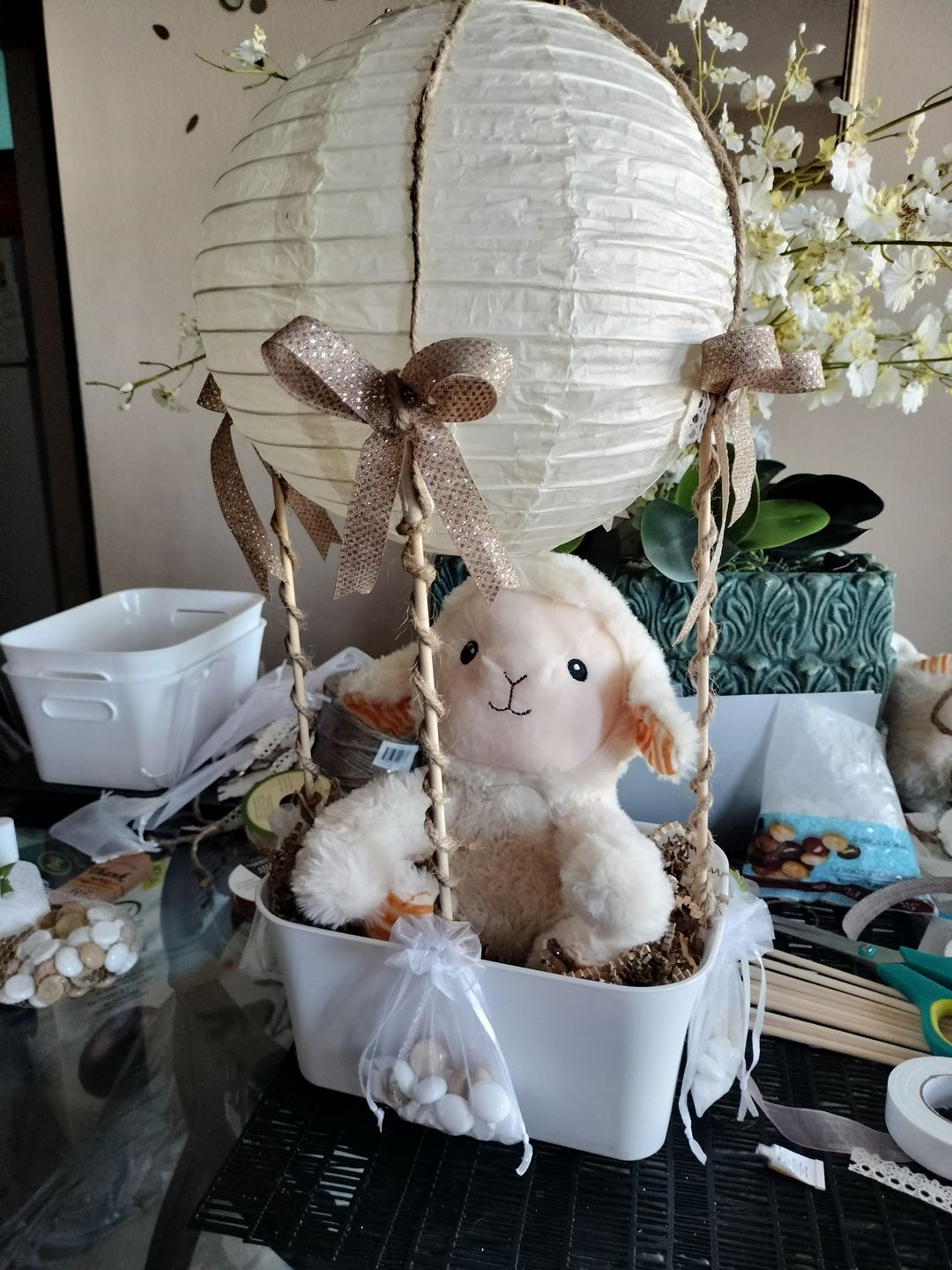 Customer photo review of 10" Beige / Ivory Round Paper Lantern, Even Ribbing, Chinese Hanging Wedding & Party Decoration