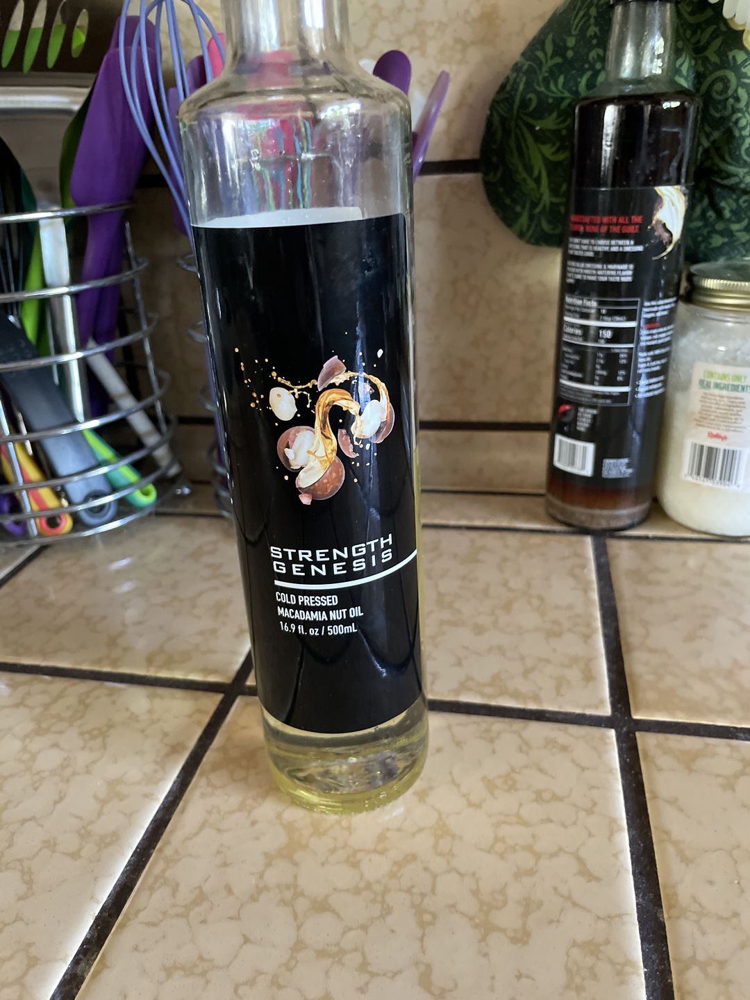 Customer photo review of Australian Extra Virgin Macadamia Nut Oil Cold Pressed (500ml Bottle)