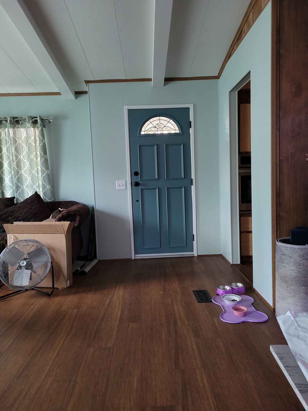 Customer photo review of Normandy Glass and Frame Kit (Fanlite 24" x 12" Frame Size)