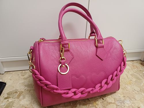Customer photo review of Borsa Bauletto Eloise XL con catena fiocco (Personalizzabile)